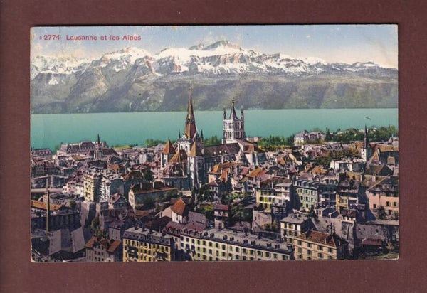 LAUSANNE et les Alpes - 1914