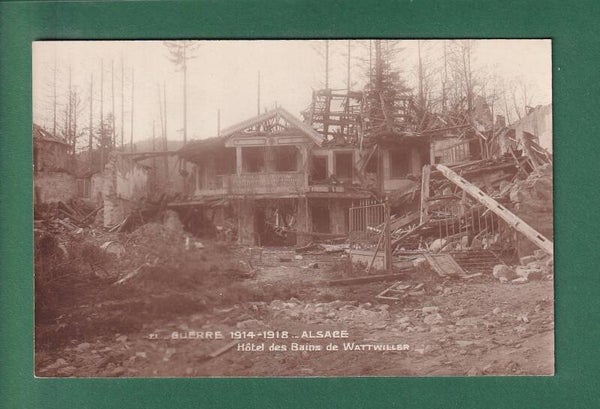 WATTWILLER - Hôtel des Bains détruit - Guerre