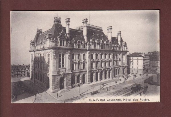 LAUSANNE - Hôtel des Postes - 1909