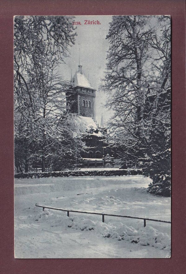 ZÜRICH - Landesmuseum unter Schnee - 1923