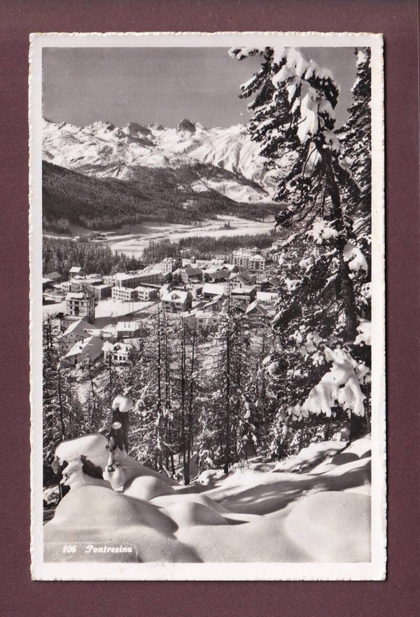 PONTRESINA unter Schnee - 1955