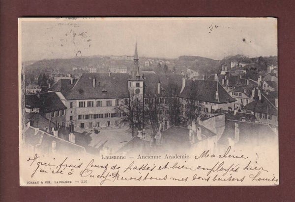 LAUSANNE - Ancienne Académie - 1901