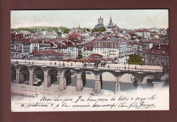 LAUSANNE - Grand Pont - 1905 CPN