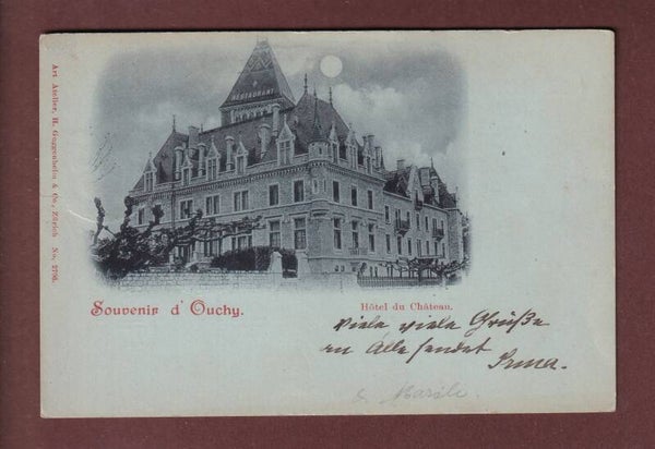 LAUSANNE - Château d'Ouchy - Clair de lune - 1899