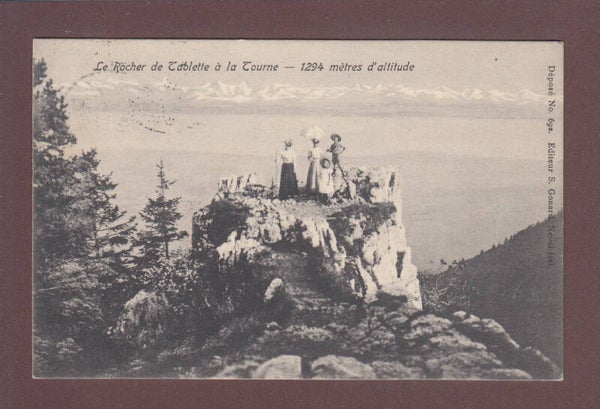 Tablette de LA TOURNE - Le Rocher - 1903