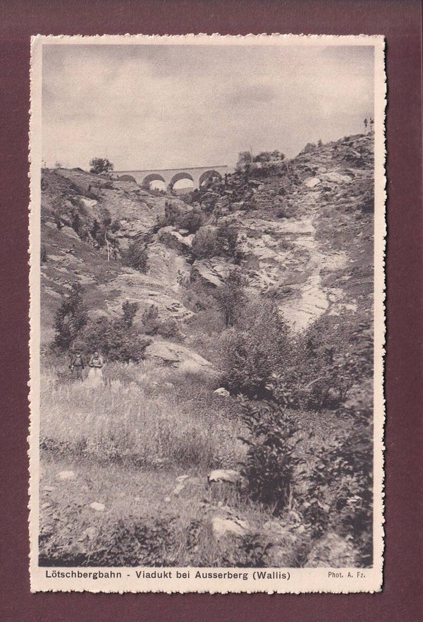 Lötschbergbahn - Viadukt bei AUSSERBERG