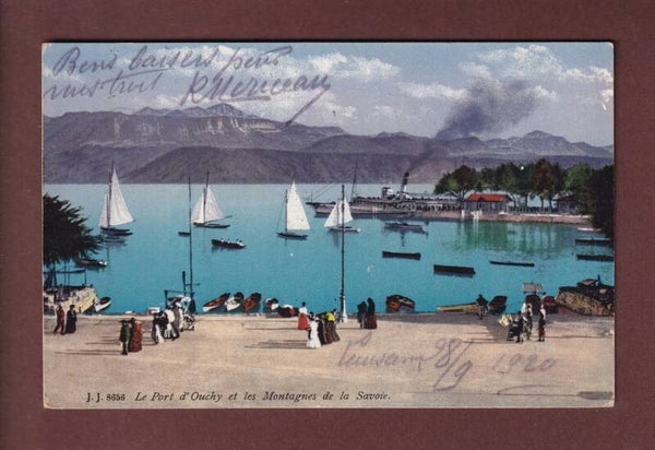 LAUSANNE - Port d'Ouchy - 1920