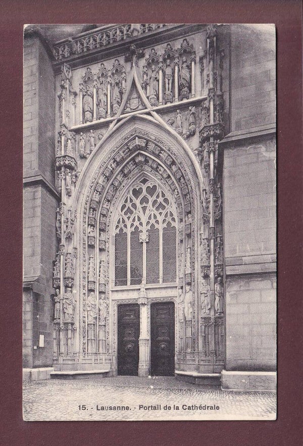 LAUSANNE - Portail de la Cathédrale