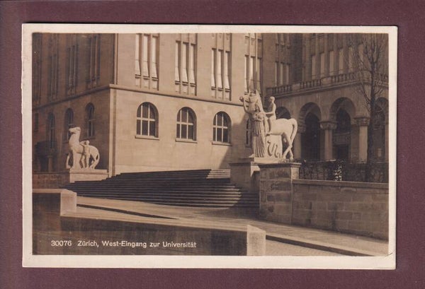ZÜRICH - Universität - West-Eingang - 1930