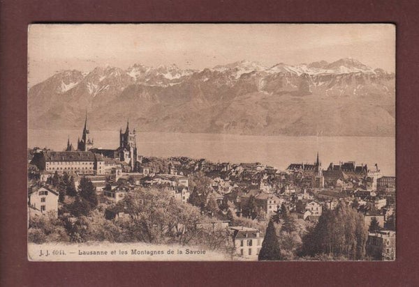 LAUSANNE et les montagnes de Savoie - 1916