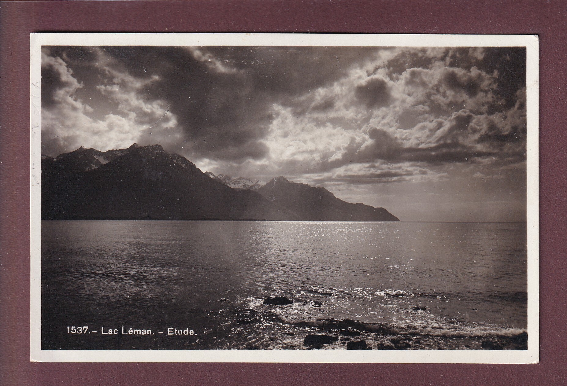 LAC LEMAN - Etude - 1933