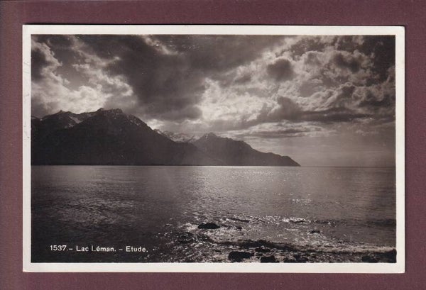 LAC LEMAN - Etude - 1933