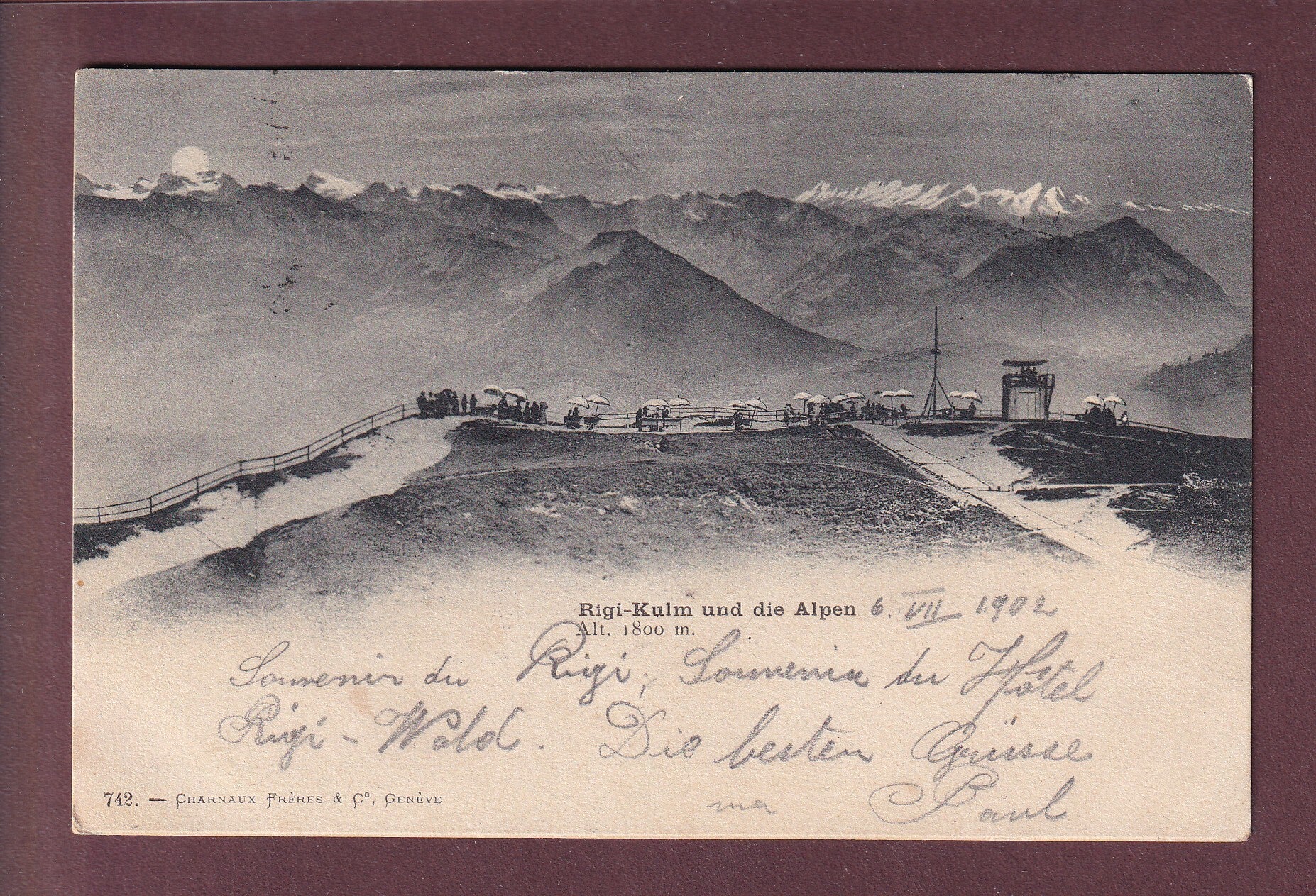 RIGI-KULM - 1902 Charnaux Frères