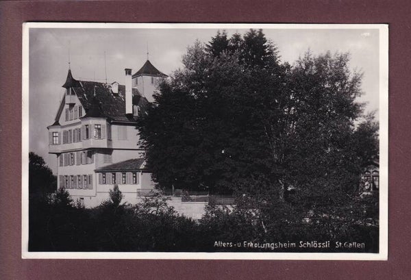 ST. GALLEN - Erholungsheim Schlössli - 1938 // leicht gefaltet //