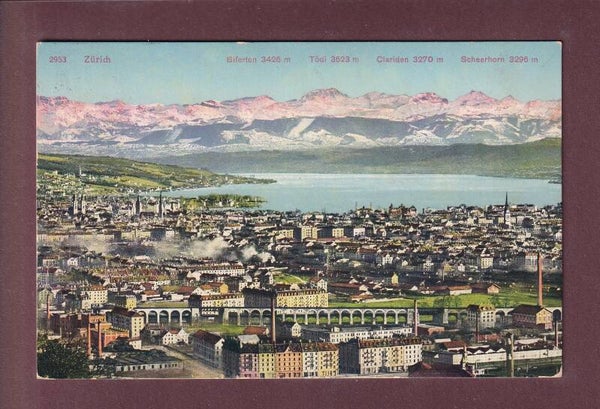 ZÜRICH und die Alpen - 1911