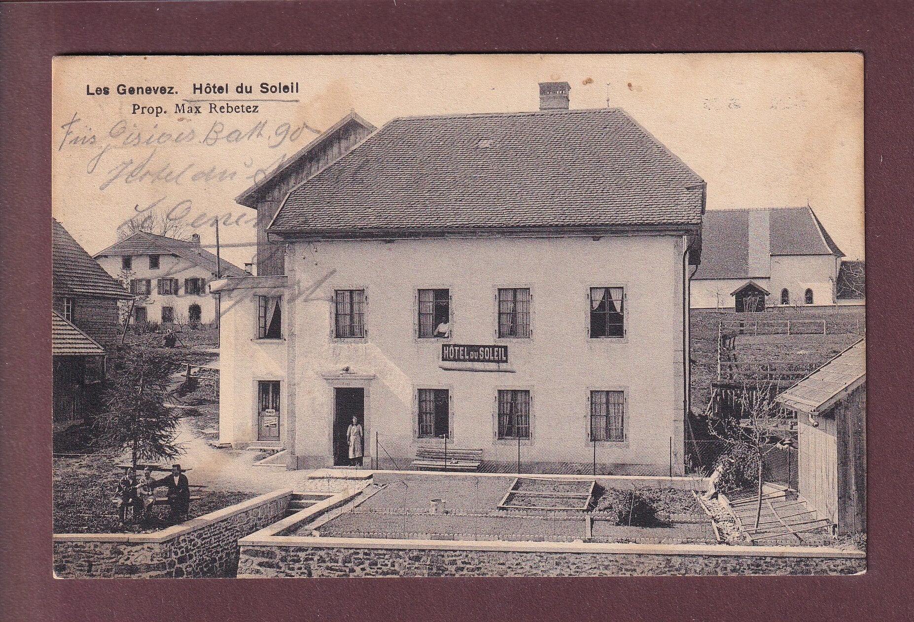 LES GENEVEZ - Hôtel du Soleil - Prop. Max Rebetez - Feldpost