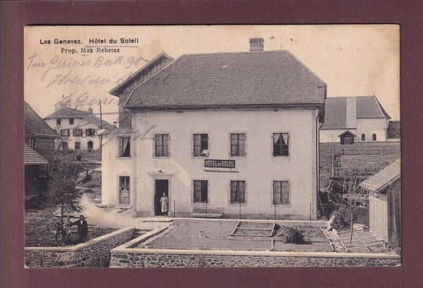 LES GENEVEZ - Hôtel du Soleil - Prop. Max Rebetez - Feldpost