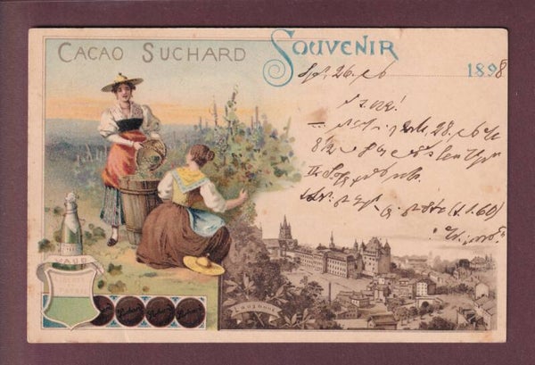 Souvenir de LAUSANNE - Cacao Suchard - 1898