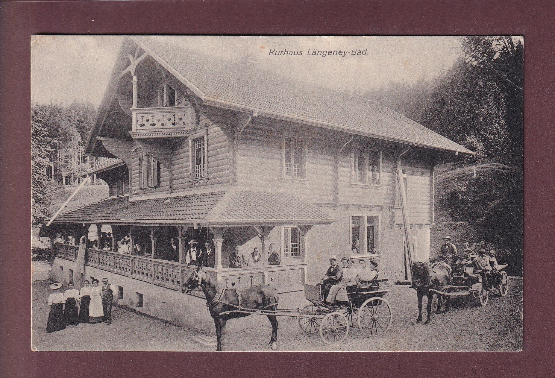 Rüschegg - Kurhaus LÄNGENEY-BAD - Kutsche // Eckbug //
