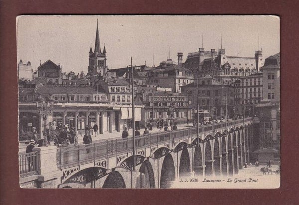 LAUSANNE - Le Grand Pont - 1912