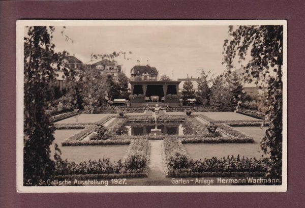 ST. GALLEN - Ausstellung 1927 - Garten-Anlage