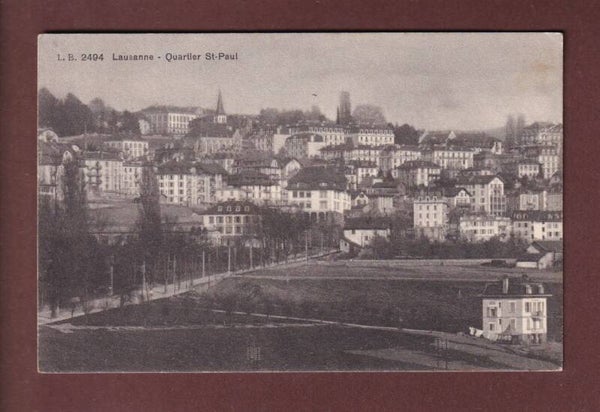 LAUSANNE - Quartier St. Paul - 1912
