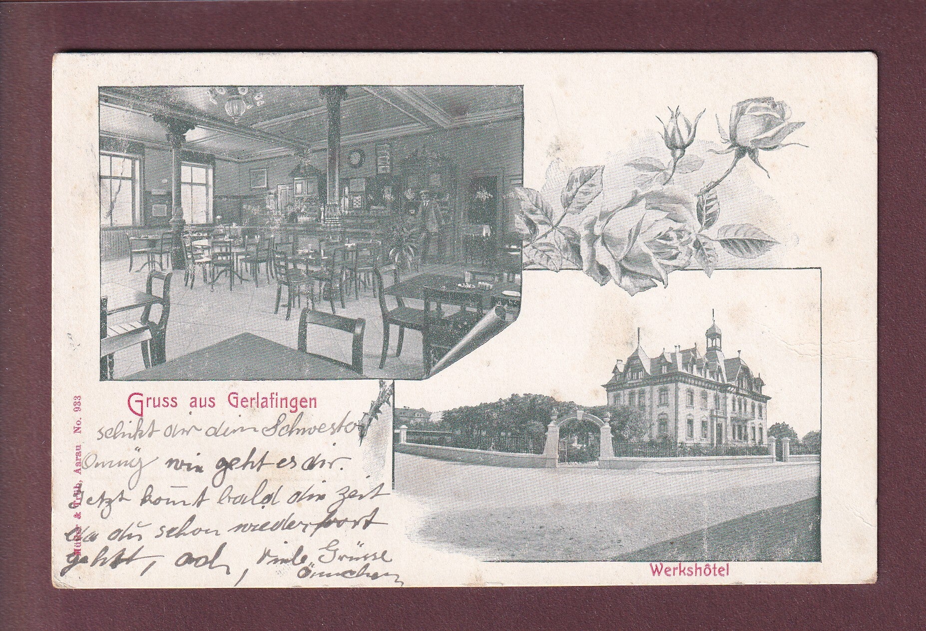 Gruss aus GERLAFINGEN - Werkshotel - 1911