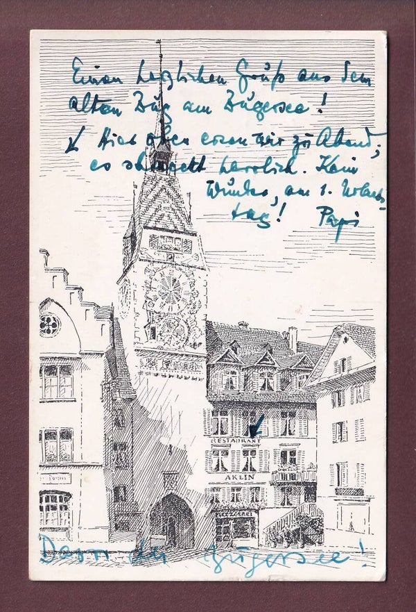 ZUG - Restaurant Aklin - 1957