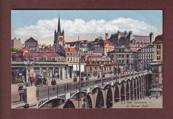 LAUSANNE - Le Grand Pont - 1920