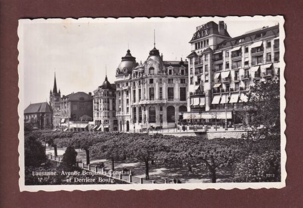 LAUSANNE - Benjamin Constant et Derrière Bourg - 1951