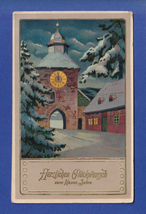 NEUJAHR - Landschaft - Schnee - 1914