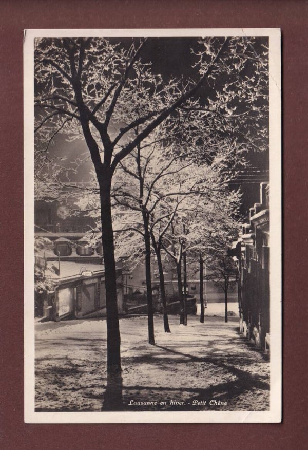 LAUSANNE en hiver - Petit Chêne - 1929