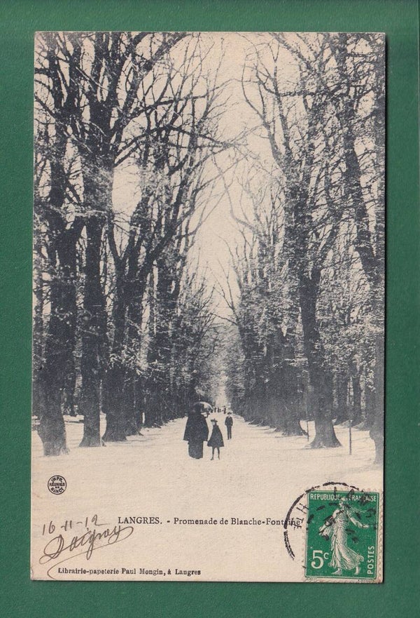LANGRES - Promenade de Blanche-Fontaine - 1912
