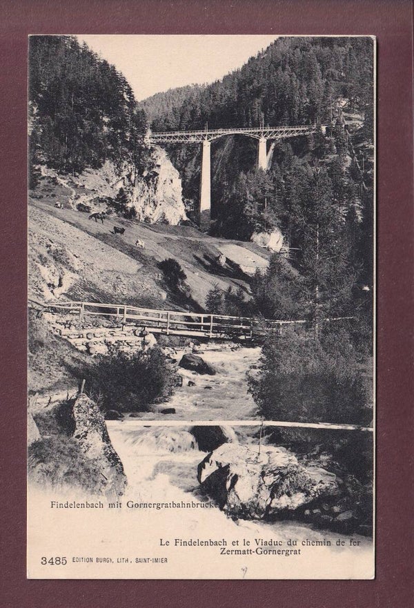 FINDELENBACH mit Gornergratbahnbrücke