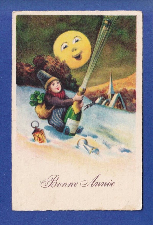 NOUVEL AN - Enfant - Champagne - 1929