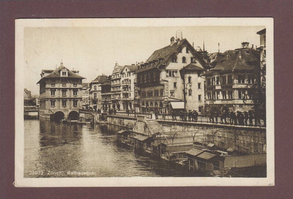 ZÜRICH - Rathausquai - 1919