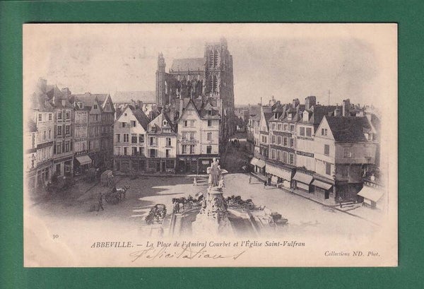ABBEVILLE - Place de l'Amiral Courbet - 1902