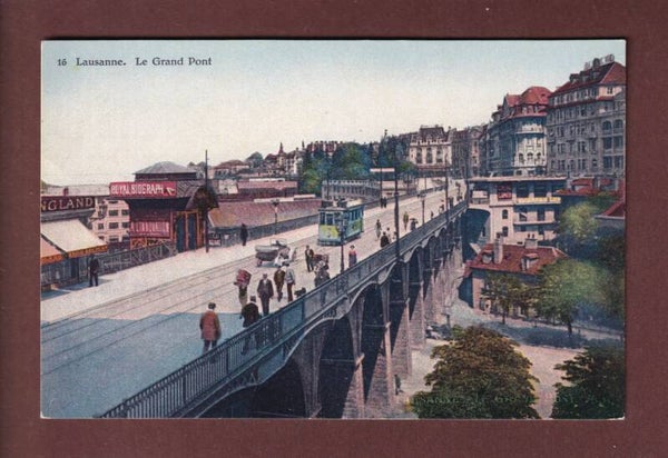 LAUSANNE - Grand Pont - Pas de Tour Bel-Air - Tram