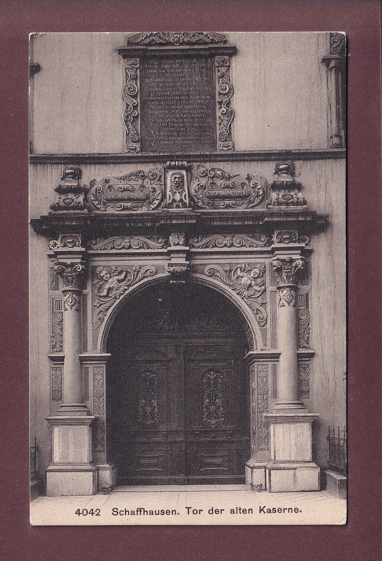 SCHAFFHAUSEN - Tor der alten Kaserne