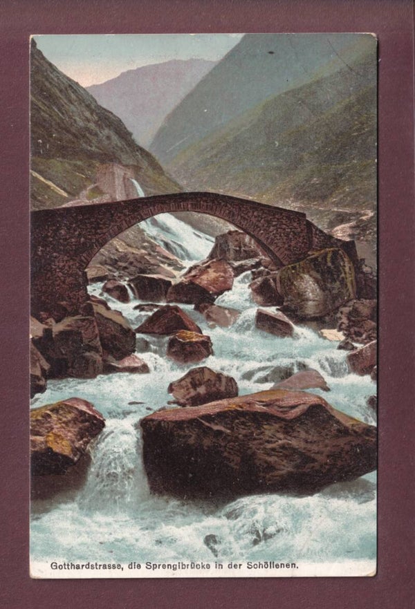 SPRENGIBRÜCKE in der Schöllenen