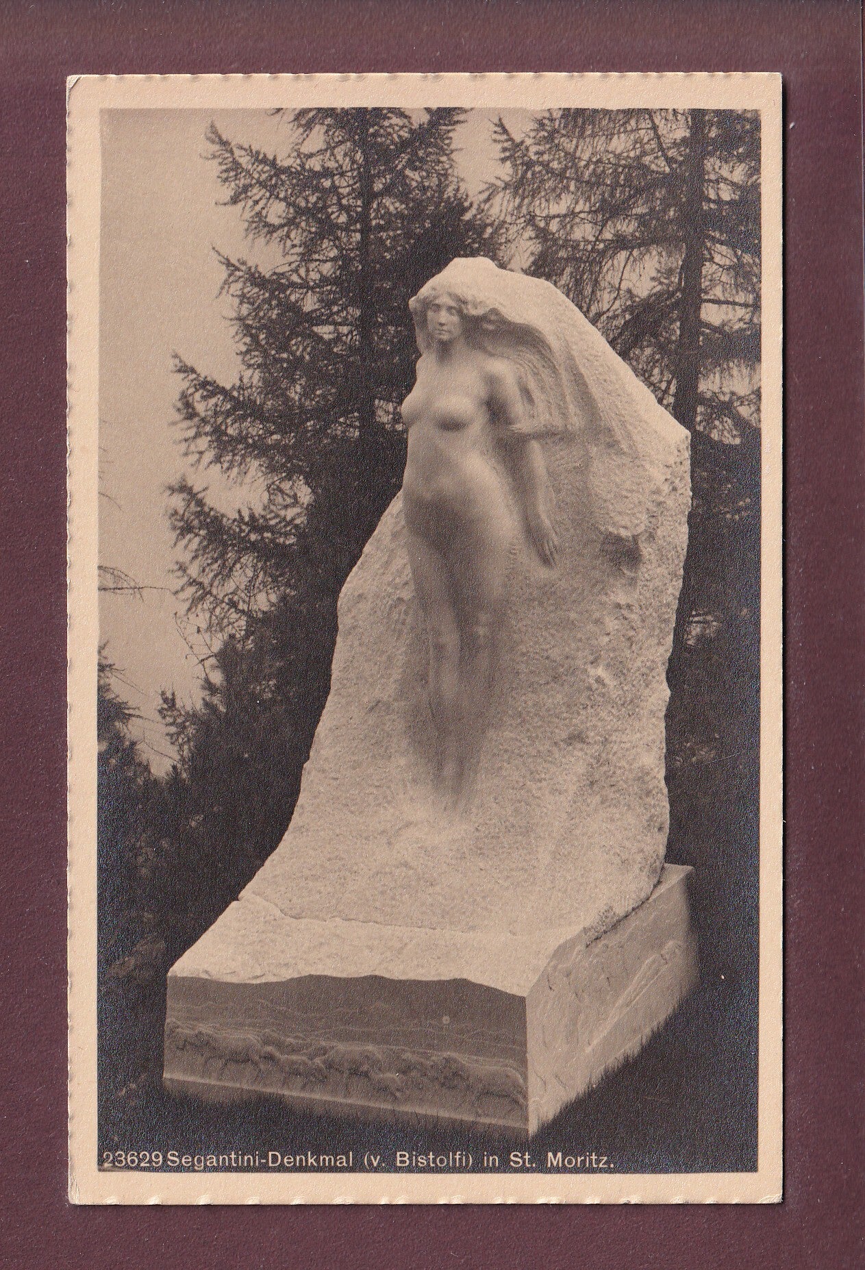 SEGANTINI-Denkmal in St. Moritz