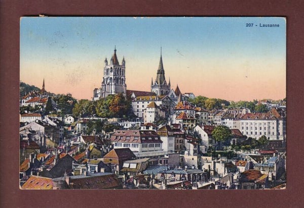 LAUSANNE - Partie avec la Cathédrale - 1931