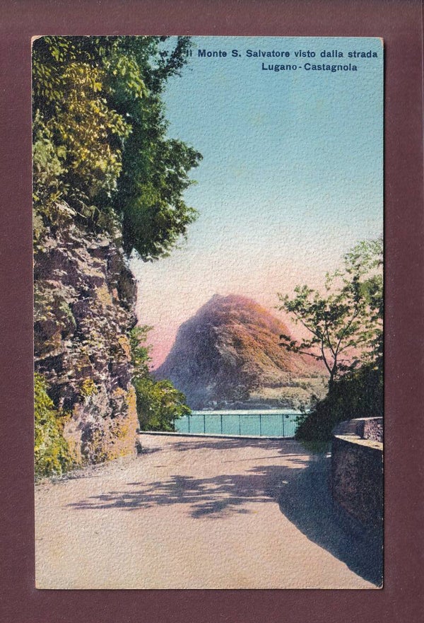 SAN SALVATORE visto dalla strada Lugano-Castagnola
