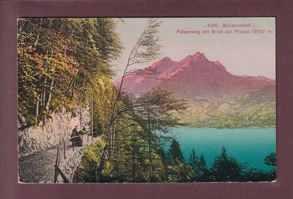 BÜRGENSTOCK - Felsenweg - 1920
