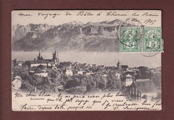LAUSANNE - Brasserie des Casernes - 1905