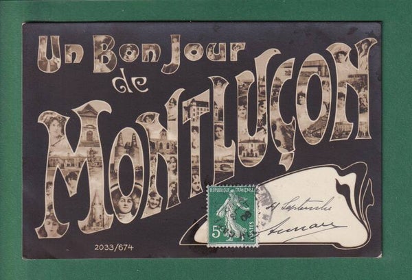 Un Bonjour de MONTLUCON - 1908