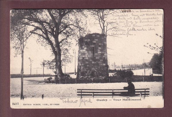 LAUSANNE - Ouchy - Tour Haldimand - 1905 obl. linéaire