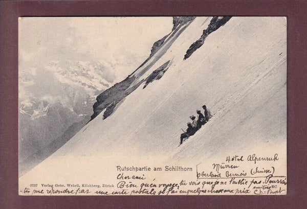 SCHILTHORN - Rutschpartie - 1904