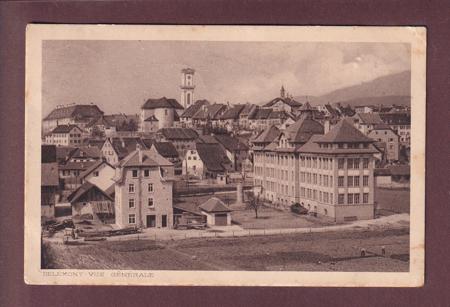 DELEMONT - Vue générale - 1919 Feldpost