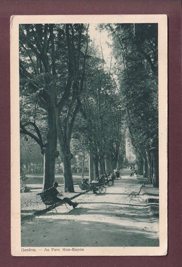 GENEVE - Au parc Mon-Repos - 1927